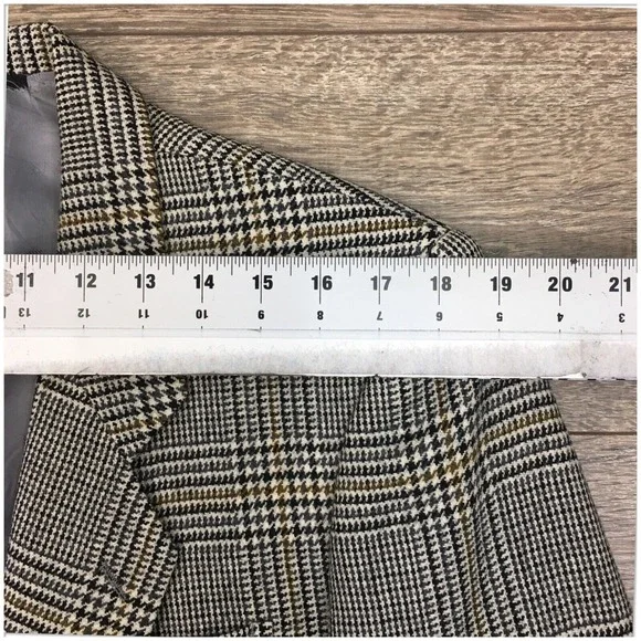 VINTAGE Mens Blazer Sport Coat Casual Jacket Size 40R Classic Wool‎ Suit